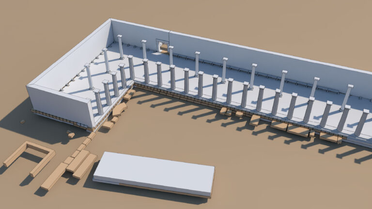 Rekonstruktionsmodell Architektur